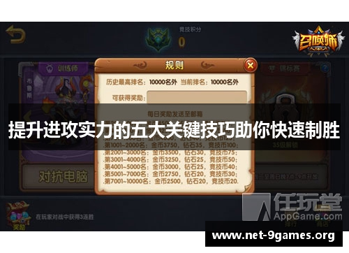 提升进攻实力的五大关键技巧助你快速制胜 提升进攻实力的五大关键技巧助你快速制胜