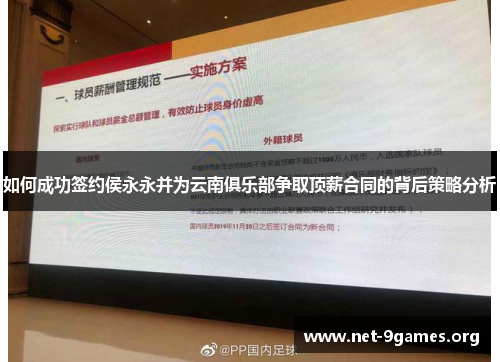 如何成功签约侯永永并为云南俱乐部争取顶薪合同的背后策略分析 如何成功签约侯永永并为云南俱乐部争取顶薪合同的背后策略分析